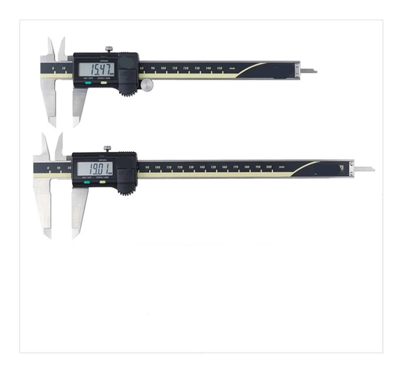 Calibrador Digital de Acero Inoxidable Absolute 500-196-30, Pulgadas/métrico, 6", Rango de 0 a 150 mm, precisión de -0,001", 0,0005", 150 mm,150mm
