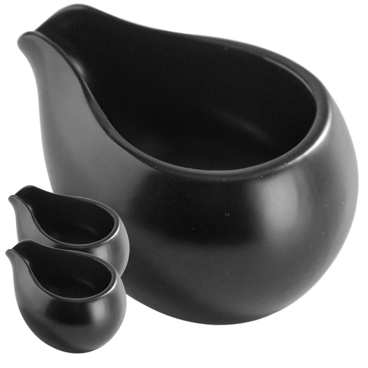 Cabilock Jarra de Leche de Cerámica Vintage 3 Piezas para Servir Crema Diseño Único Adecuado para Servicio de Café y Té en Exteriores