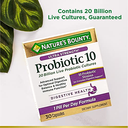 Nature'S Bounty 30924 Nature’S Bounty Probiotic 10, Ultra Strength Daily Probiotic Supplement thumb #3