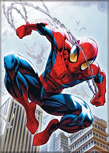 Ata-Boy Spiderman Magnet - Spider Man Out Of The Blue 2.5" X 3.5" Magnet For Refrigerators, Whiteboards & Locker Decorations… #TOP21