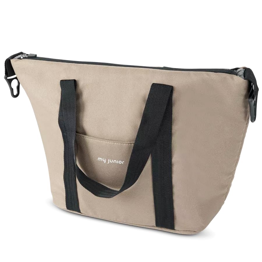 my junior® NOAX² Wickeltasche | praktische Tasche mit Schultergurt und Befestigungshaken am Griff für Deinen 2-in1-Kinderwagen NOAX²