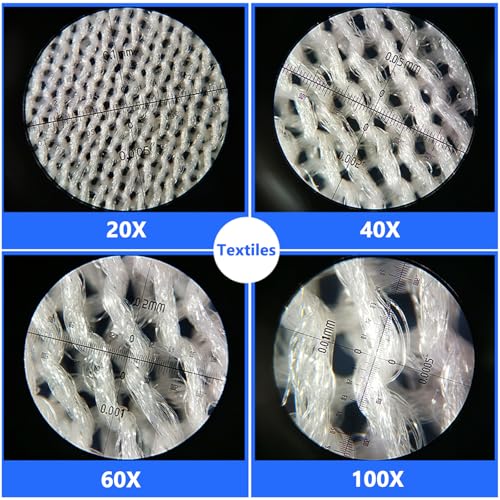 Microscopio digital de mano para electrónica textil e impresión con aumento hasta 100x y escala 6