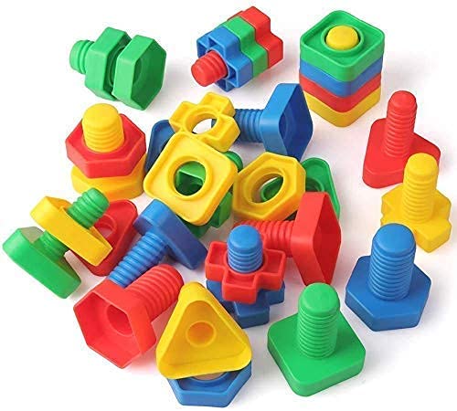 House Crafts Building Blocks for Kids, Activity/Learning Bricks Blocks with Wheel, Block Game for Kids, Boys, Children- Nuts & Bolts
