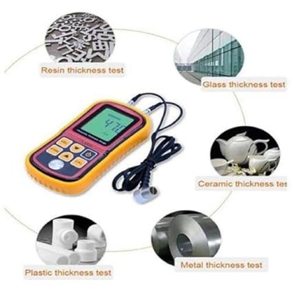 LT Digital Ultrasonic Thickness Measurement Gauge UTM-9 Measuring range: 1.2-300mm (steel) Magnetic Engineer's Precision Level (7.2 cm) 2