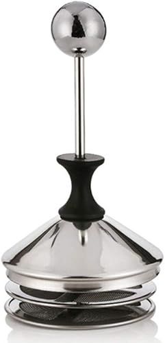 Miniatura 4 de Espumador manual de doble capa de acero inoxidable 304 para café con leche, etc. (27 oz)