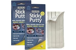 Arteza® Museum Putty Reusable, Clear, Removable Adhesive Glue for Hanging Posters, Paintings, Decorations, and More