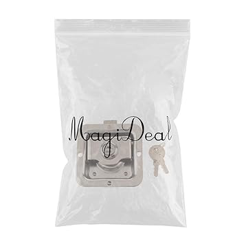 WINTI RV Trailer Cabinet Door Panel Lock Truck Engineering Toolbox Lock w/ 2 Keys