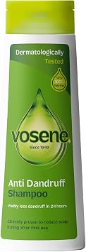 Vosene Anti-Dandruff Shampoo 300ml Reduces Dandruff & Scalp Itch, Daily Use