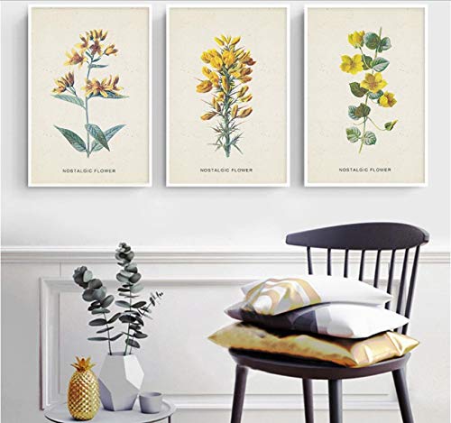 Impression chambre fleurs nostalgiques pour transformer facilement un mur vide sans effort