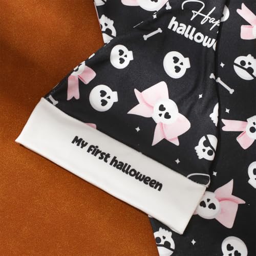 Image of Ylsteed Halloween Baby Swaddle Blanket and Headband Set, Newborn Receiving Blanket Swaddle Wrap for Girls and Boys, Swaddling Blankets Neutral for Newborn 32 * 32 in (Halloween Pink)