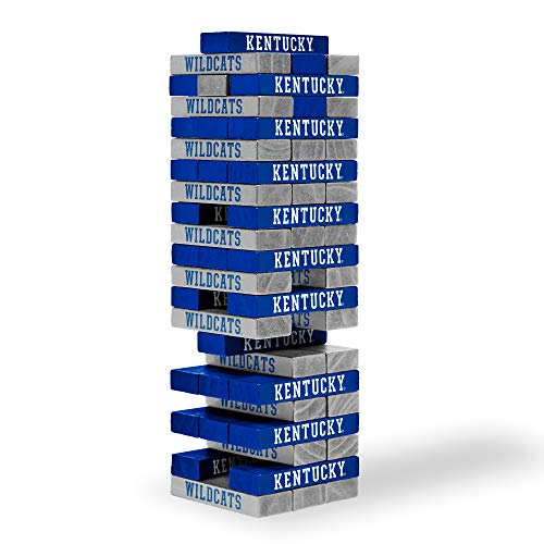 Image of Wild Sports NCAA Pro Football Tabletop Stackers Block Game for College Football Fan, Dorm Game, Tailgate