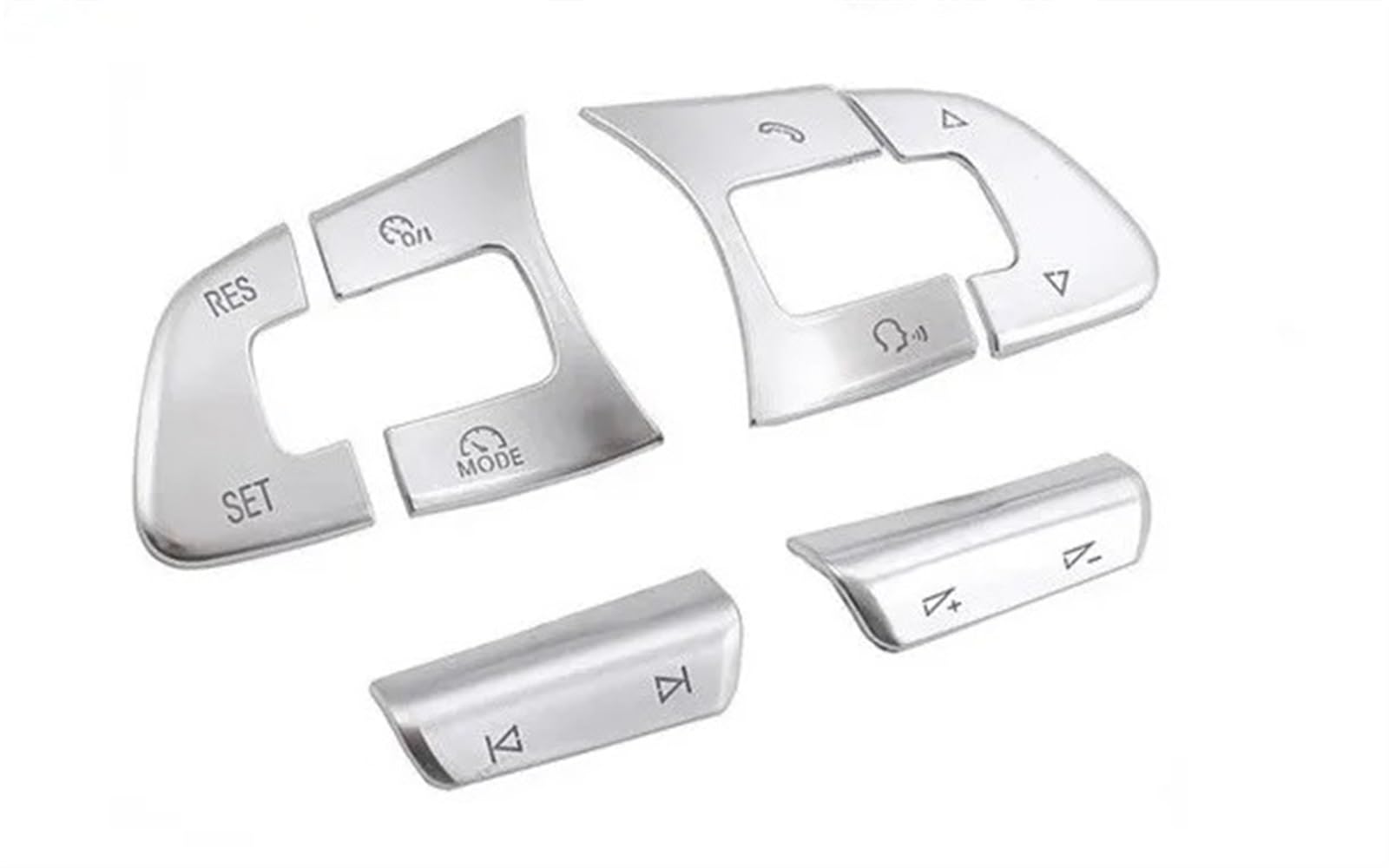 Car Trim Interior for Passat B8/for Golf/for Sharan/for Tiguan/for Touareg Car Styling Steering Wheel Button Switch Sticker Trim(Model C)