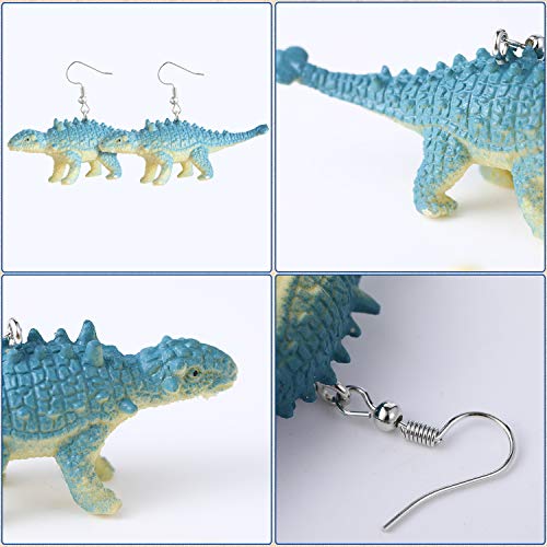 12 Pairs Dinosaur Earring Set Resin Dinosaur Drop Dangle Earrings Cute Colorful Drop Dangle for Women3