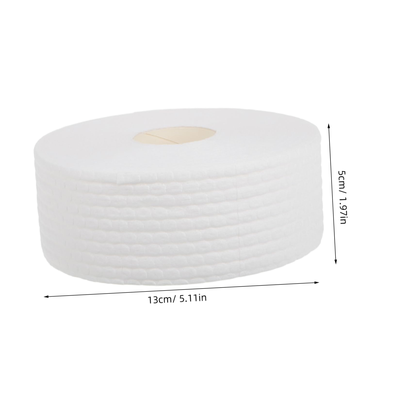 Baluue 1 Roll Efficient White Nail Polish Remover Wipes No Lint Nail Cotton Pads for Removal Portable Durable for Gentle Care at Home The Go