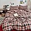 L# Red Brown Plaid