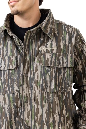 Realtree Camo Farm Hand Men’s Jacket, Insulated Canvas Duck Workwear, Water-Resistant Outer Shell for Hunting & Outdoor Coat4