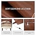 befen Genuine Leather Tote Bag for Women Work, Womens Totes Purse Shoulder Leather Purses Handbags with 15.6 Inch Compartment Cognac Brown