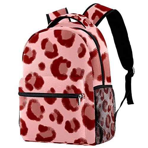 Mochila para portátil con estampado de leopardo para hombres y mujeres