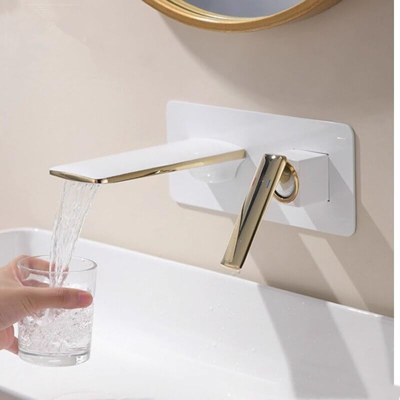 Robinet de lavabo dissimulé JCAKES anti-calcaire pour éliminer l'encombrement du lavabo