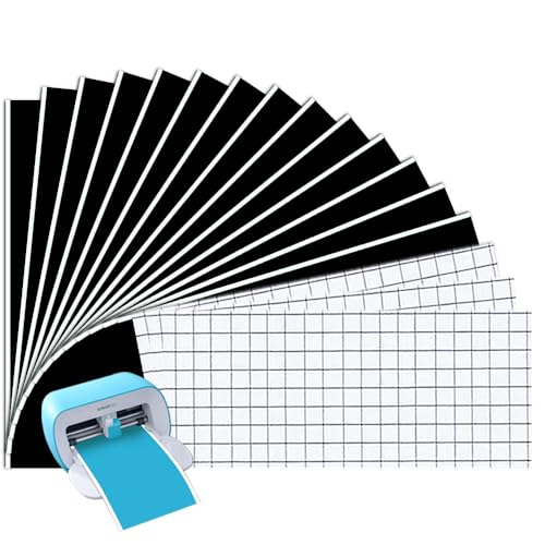 Image of Smart Adhesive Vinyl Permanent CRI-Cut Joy Film: 5.5 X 12 in (18 Packs) Craft Transfer Vinyl Film Plotter Set for Laptops, Phones, Walls