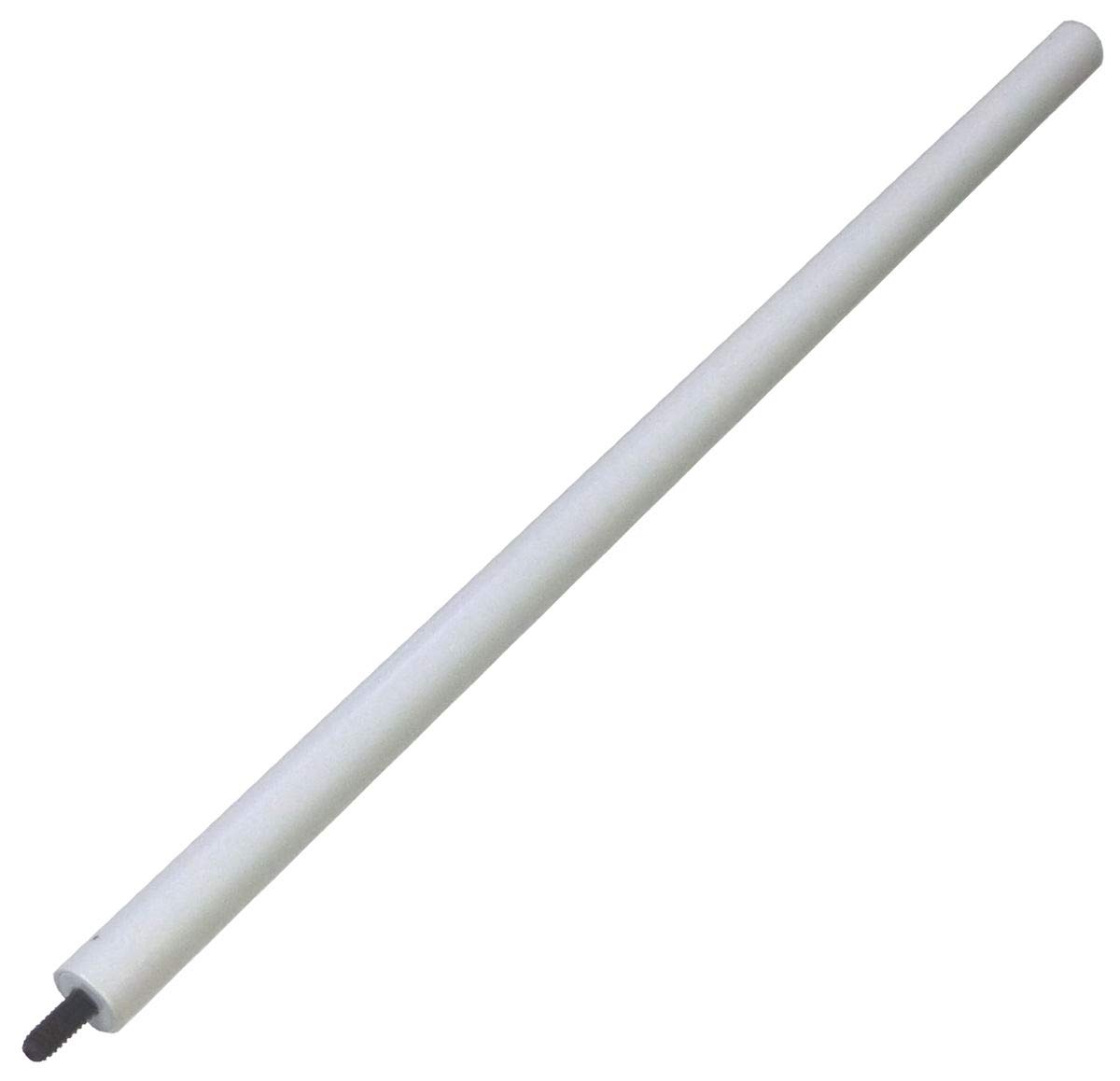 ALZO Extension Rod 16 Inch Long with 1/4 x 20 Thread Hole and 1/4 x 20 Screw End - White