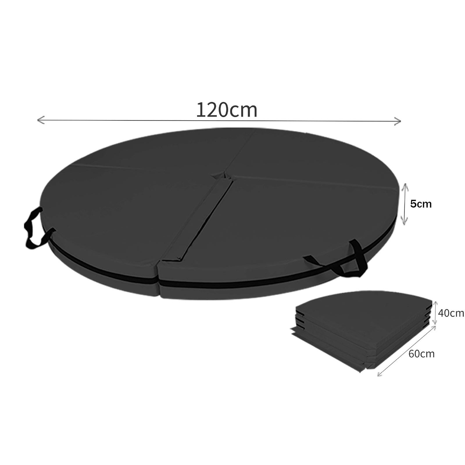 KESOTO Colchoneta Plegable para Pole Dance, para Mujer, Versátil, Ligera, Redonda, para Entrenamiento en Interiores Y Ejercicios de Fitness.