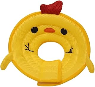 Collar isabelino ajustable para gato y perro, collar de recuperación de cono, antimordeduras, anillo médico para el cuello, accesorios para mascotas (amarillo, L)