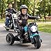 HONEY JOY Toddler Motorcycle, 6V Big Wheel Battery Powered Electric Motorcycle for Kids, Music, Story, Foot Pedal, Headlights, Forward/Backward, 3-Wheel Ride On Toy for Boys Girls Gift (Blue)