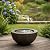 Xbrand 19.8" W Round Polyresin Indoor/Outdoor Sphere Water Fountain w/LED Light, Garden Water Fountain, Water Bowl Fountain, Patio Water Fountain, Water Fountain Décor, Bronze