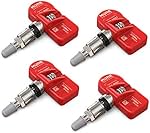 MORESENSOR Signature Series 315MHz TPMS Tire Pressure Sensor 4-Pack | Preprogrammed for Select 500+ American Brand Models | Replacement for 20925924 20922900 15268606 | Clamp-in | NX-S024-4