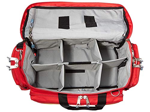 GIMA - Emergency Smart Bag, Rot Farbe, Polyester, leere, Trauma, Rettungsdienst, ärztliche, Erste Hilfe, Krankenpfleger, Mehrtaschenbeutel für Sanitäter, 55x35x32 cm