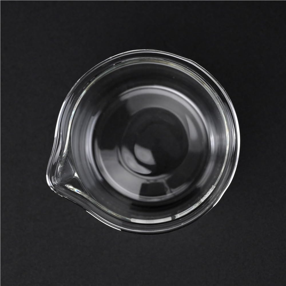 Vaso medidor de Vidrio de Laboratorio de 5/10/25/50 ml, Juego de Vasos de Vidrio borosilicato, recipientes de Vidrio Transparente para medir líquidos.