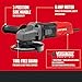 CRAFTSMAN Small Angle Grinder Tool 4-1/2 inch, 6 Amp, 12,000 RPM, Corded (CMEG100)
