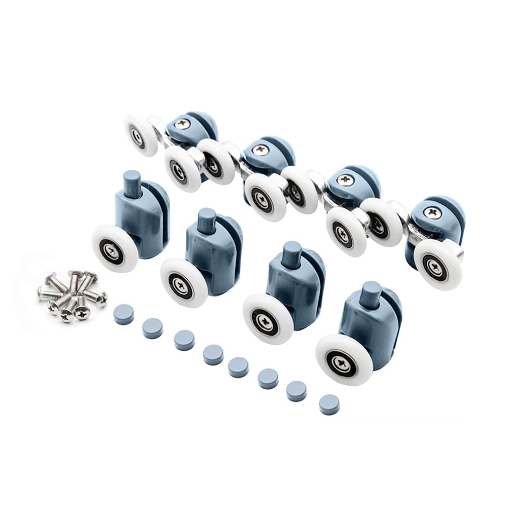 Rodillos de repuesto para ducha DW-112-8PCS con ruedas de mampara de 27mm