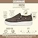 CUSHIONAIRE Platform Slip On Womens Sneakers, Casual Perforated Fashion Sneakers for Women with Supportive Comfort Design, Wide Widths Available, GRAY 6