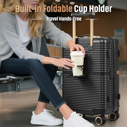 Valise de luxe Joyway de 20 pouces, le bagage moderne et robuste noir