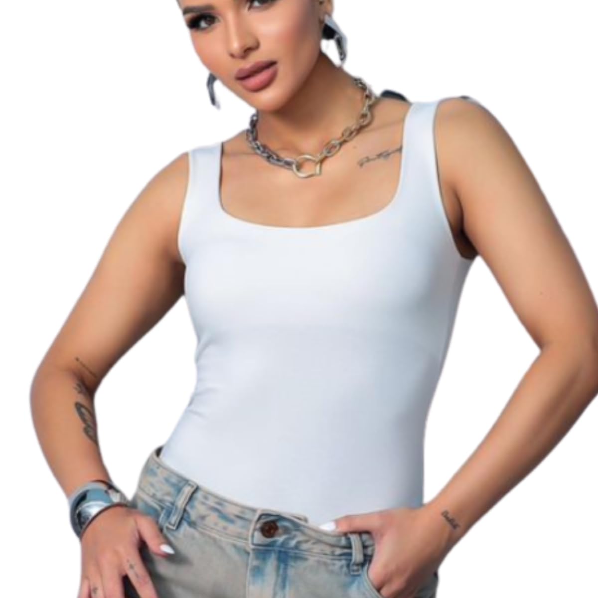 Body Feminino Algodão 96% com Forro Regata collant – Gola Alta Confortável, Não Marca, Respirável – Básico e Versátil – YASDA em promoção! Veja a oferta e mais achadinhos de Blusas 2 Hoje é o melhor dia para comprar Body Feminino Algodão 96% com Forro Regata collant – Gola Alta Confortável, Não Marca, Respirável – Básico e Versátil – YASDA com aquele preço maroto! Promoção! Aproveite a oferta! 2