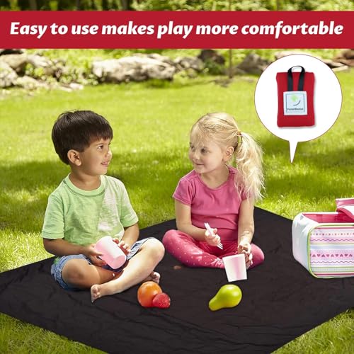 Qianeffort Mini Pocket Picnic Blanket,Lightweight Camping Blanket Waterproof Travel Blanket,Small Picnic Blanket,Beach Mats Sand Free Beach Blanket,Pocket Blanket for Outdoor Camping Hiking Travel - Image 5