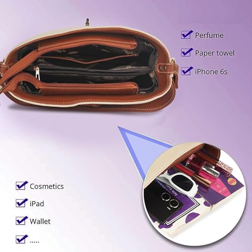 Image of Synthetic Leather Classy Trendy Unique Design Shoulder Crossbody Sling bag For Women & Girls