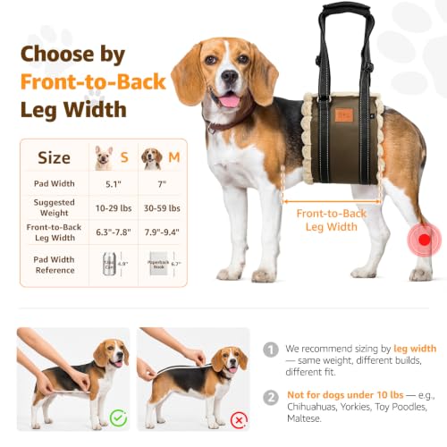 Image of Adjustable Dog Sling for Medium Dogs Soft Post-ACL Surgery Mobility Aid