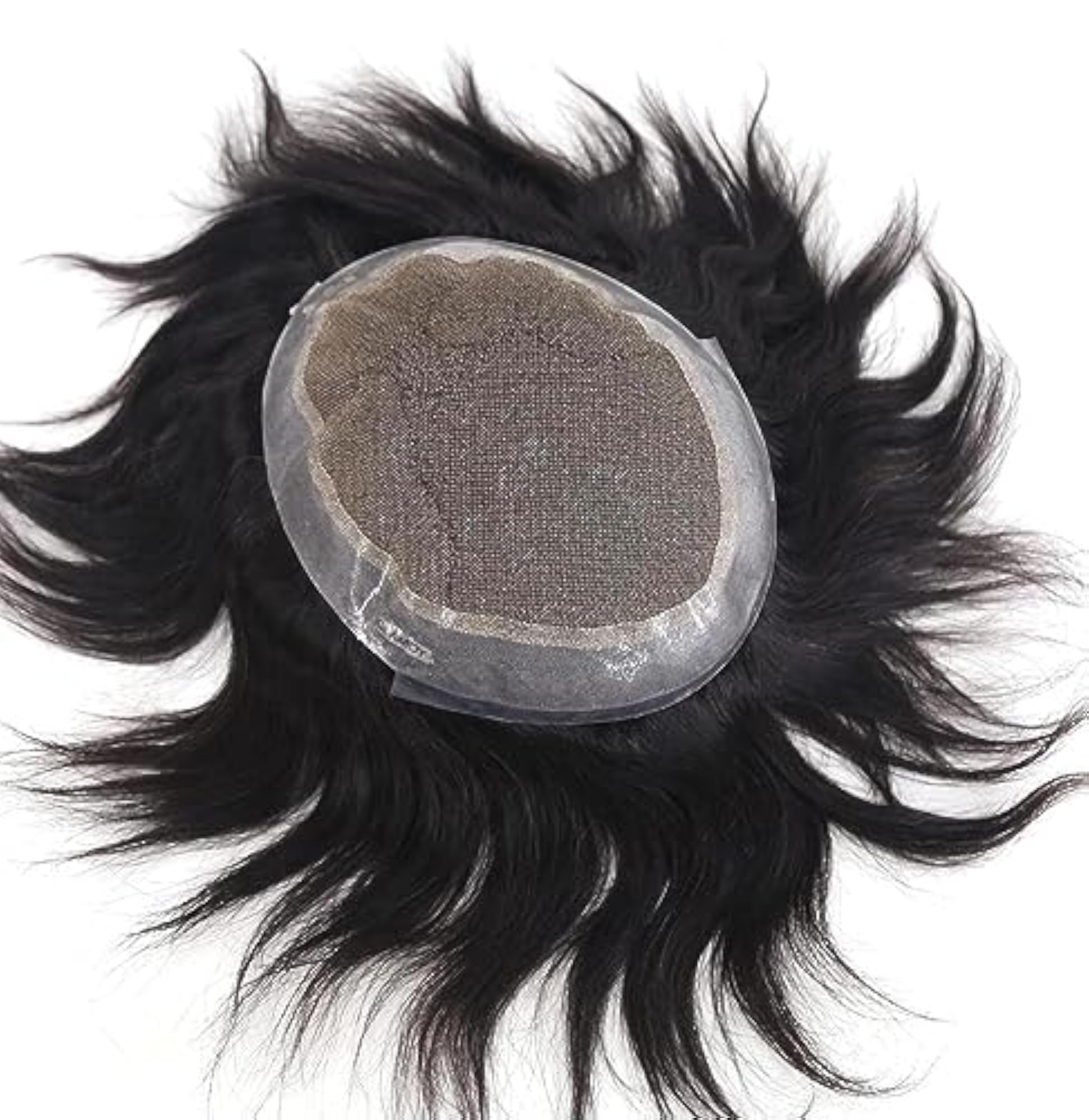 Natural Hair Patch 100% Human Hair, Jet Black