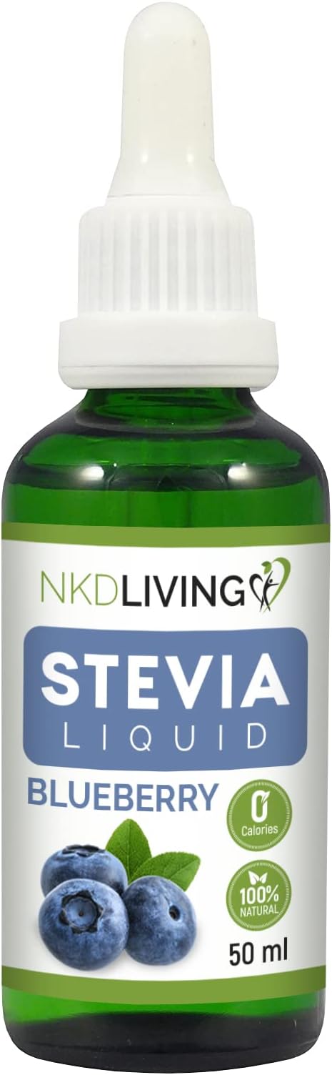 NKD Living Pure Stevia Liquid Drops 50ml (Blueberry)