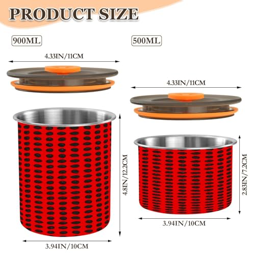 Envase hermético para café acero inoxidable 500 ml miniatura 2