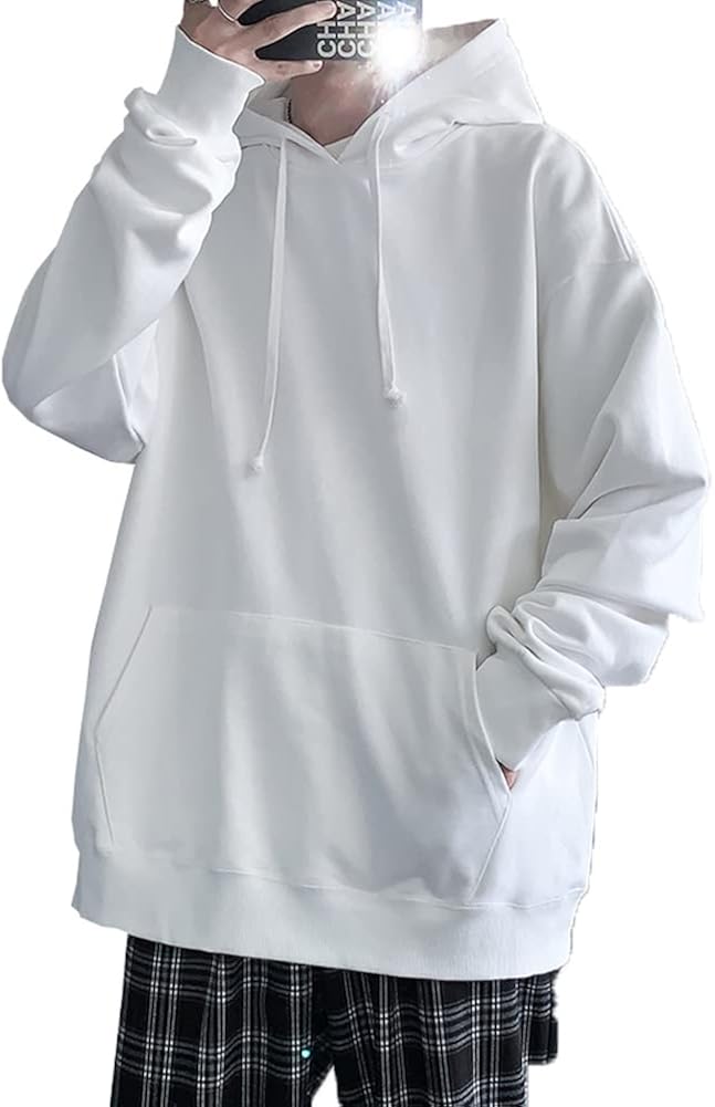 長袖 パーカー メンズ 秋服 無地 大きいサイズ フード付き プルオーバー カジュアル ゆったり おしゃれ カットソー 柔らかい 人気 服 秋 7周年記念イベントが