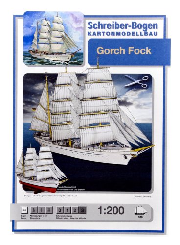 Schreiber-Bogen Card Modelling Gorch Fock