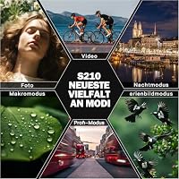 NBD 8K Digitalkamera 64MP mit 16X Optischem Zoom & Hot Shoe, 3" 180° Drehdisplay, Wi-Fi, v. 64GB TF-Karte + Wartungskit (Schwarz) – Ansicht 8