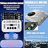 Climatiseur Toit 12V/24V CC pour Camping-Car,Unité Climatisation Toit - sans Conduit,Refroidissement,Climatisation Stationnement avec Télécommande,pour Camping-Cars/Camions/Bus etc,White-12V