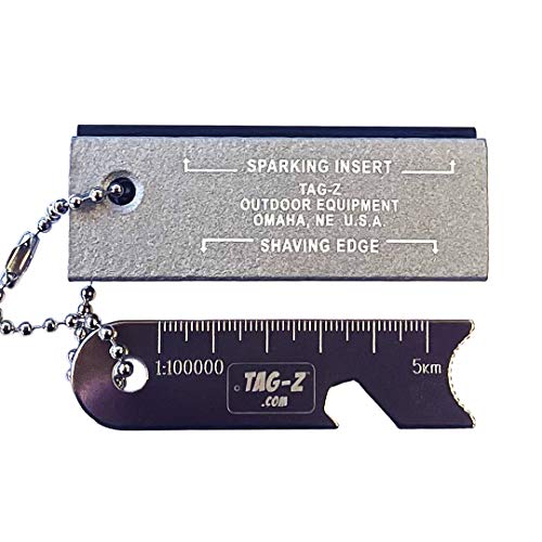 Tag-Z Magnesium Fire Starter - Camping Fire Starter - Ferro Rod Firestarter