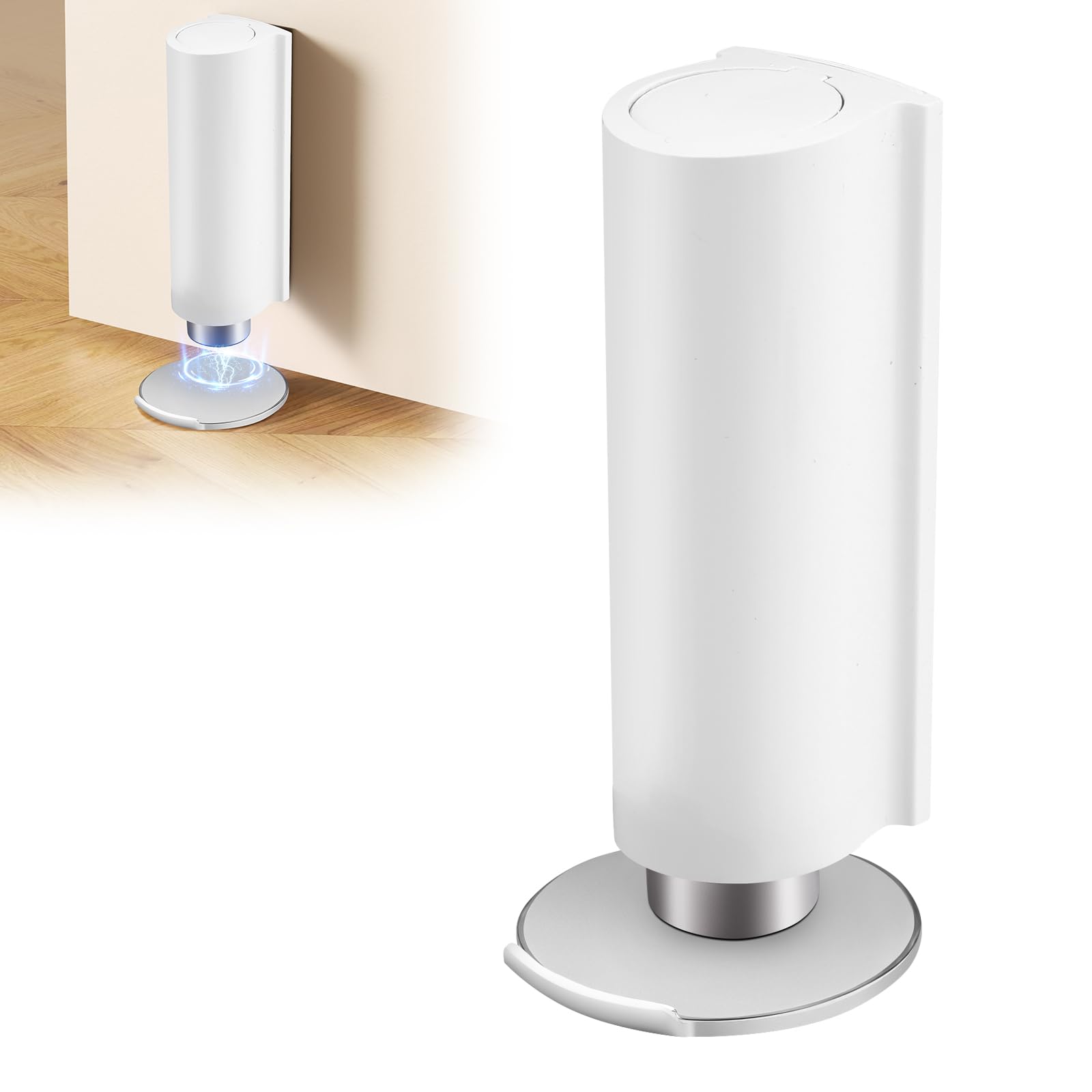 Photo 1 of [Bottom magnet is missing] WYGWP Magnetic Door Stopper, Stainless Steel, No Drilling