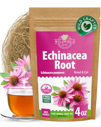 Image of 4 oz. Echinacea Root Herbal Tea (Crataegus L.) - 113g Dried Echinacea Root Tea Raiz de Equinacea